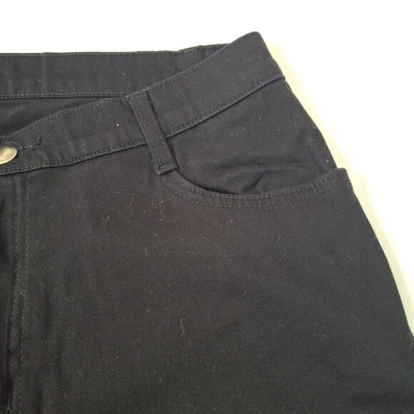 Chateauworks Flare Low Rise Womens Trousers Jeans Style Deep Black Size 34 (Size - Picture 8 of 16
